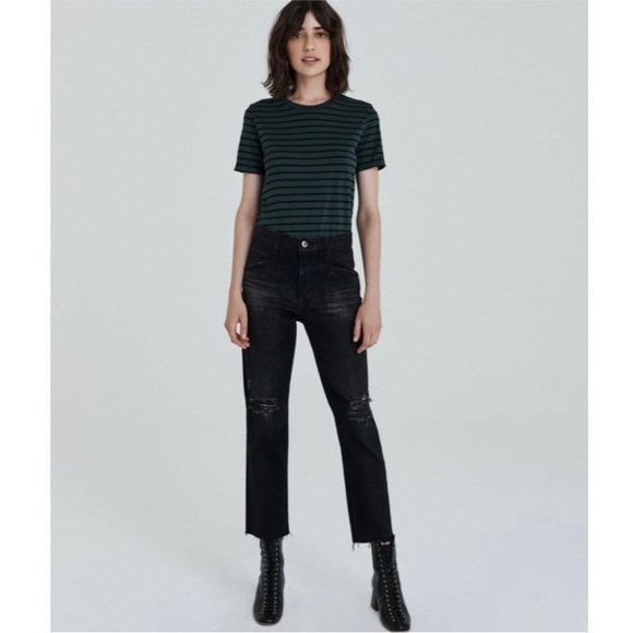 NEW AG Jeans Isabelle X High Rise Straight Crop 30 - Picture 1 of 10